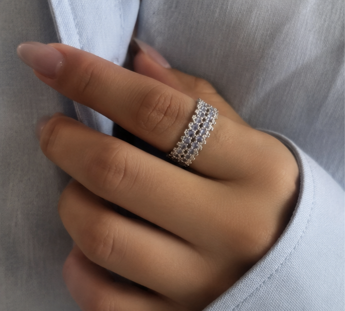 Arabian silver anello