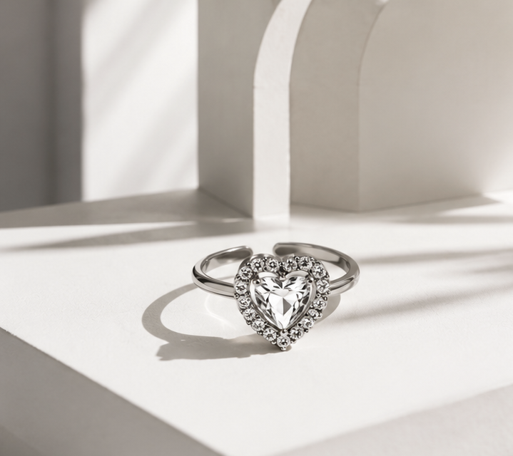 Core silver anello