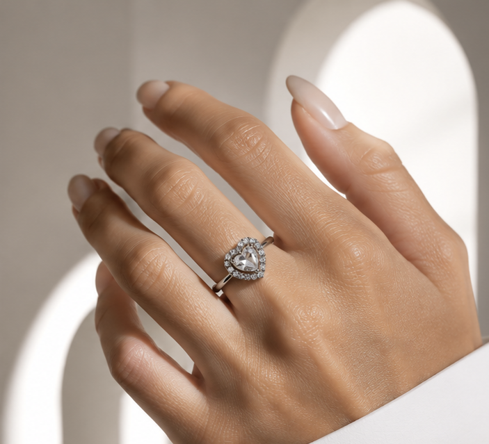 Core silver anello