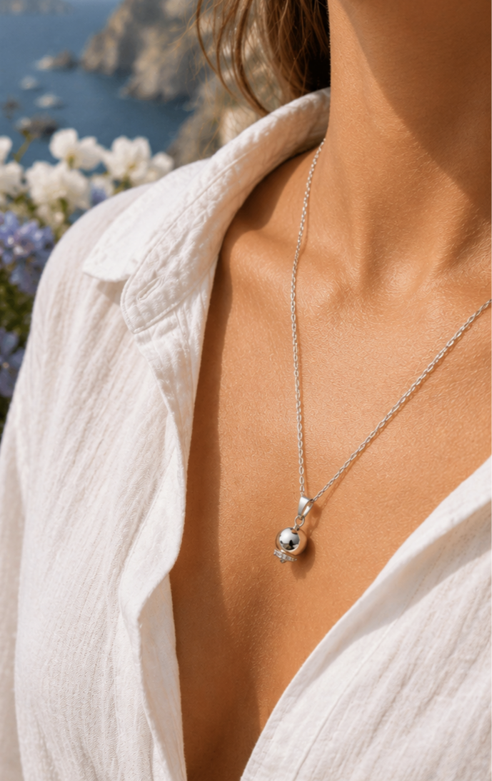 Augustus silver collana